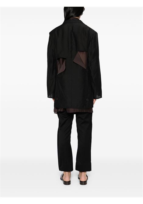 Black cut-out blazer Yohji yamamoto - men Yohji Yamamoto | HPJ812721